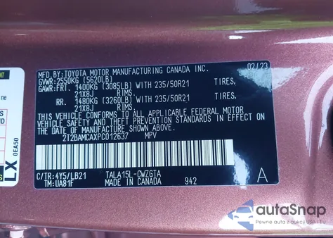 2023 Lexus Rx 350 Premium Plus from USA, damaged, VIN 2T2BAMCAXPC012637